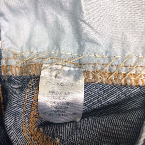 Others Follow Blue Denim Distressed Shorts - Picture 4 of 5